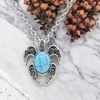 image:imageControse Lucky Turtle Necklace with Natural Turquoise Stone  Symbol of Protection amp Longevity