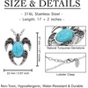 image:imageControse Lucky Turtle Necklace with Natural Turquoise Stone  Symbol of Protection amp Longevity