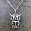 image:imageControse Luminous Owl necklace Bird Pendant with Crystals