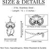 image:imageControse Luminous Owl necklace Bird Pendant with Crystals