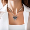image:imageControse Midnight Wings Butterfly Necklace w JetBlack Cubic Zirconias
