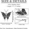 image:imageControse Midnight Wings Butterfly Necklace w JetBlack Cubic Zirconias