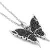 image:imageControse Midnight Wings Butterfly Necklace w JetBlack Cubic Zirconias