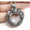 image:imageControse Octopus Necklace Floating Charm with Clear Crystals