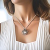 image:imageControse Octopus Necklace Floating Charm with Clear Crystals