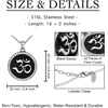 image:imageControse Om Necklace  Goodness and Passion pendant with 42 Clear Crystals