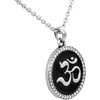 image:imageControse Om Necklace  Goodness and Passion pendant with 42 Clear Crystals