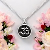 image:imageControse Om Necklace  Goodness and Passion pendant with 42 Clear Crystals