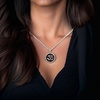 image:imageControse Om Necklace  Goodness and Passion pendant with 42 Clear Crystals