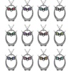 image:imageControse Owl Birthstone Necklace  Stainless Steel Pendant with Crystals and 27 Chain09September  Blue