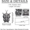 image:imageControse Owl necklace crystal eyes