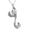 image:imageControse Phoenix Necklace with 17 Clear Crystals  Phoenix Rising