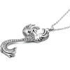 image:imageControse Phoenix Necklace with 17 Clear Crystals  Phoenix Rising