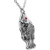 image:imageControse Red Crystal Eyed Fossil Fish Necklace
