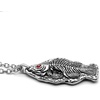 image:imageControse Red Crystal Eyed Fossil Fish Necklace