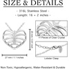 image:imageControse Ribcage Necklace  Heart Pendant Design with Crystal