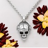 image:imageControse Rock N Skull Necklace  Adorned with Crystals