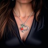image:imageControse Rose Garden Heart NecklaceRed Rose