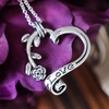 image:imageControse Rose Garden Heart NecklaceSliver