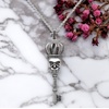 image:imageControse Royal Skull Key Necklace  Crowned Gothic Pendant