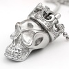 image:imageControse Royale  two piece crown and skull Necklace sliver