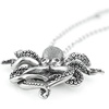 image:imageControse SilverToned Stainless Steel Black eyed Octopus Necklace with Pendant 18  20 Adjustable Chain