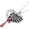 image:imageControse SilverToned Stainless Steel Bleeding Heart Necklace with Pendant