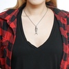 image:imageControse SilverToned Stainless Steel Fish Bones Necklace with Pendant 17  19 Adjustable Chain