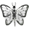 image:imageControse SilverToned Stainless Steel Gossamer Wings Butterfly Necklace 18 20 Adjustable Chain