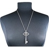 image:imageControse SilverToned Stainless Steel Monarch  Large Key Necklace