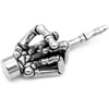 image:imageControse Skeleton Hand Necklace with Magnetic Stainless Steel Charm  Unique Gothic Jewelry