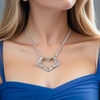image:imageControse Skeleton bone hand necklace love sign pendant  I LOVE YOU TO DEATH