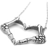 image:imageControse Skeleton bone hand necklace love sign pendant  I LOVE YOU TO DEATH