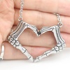 image:imageControse Skeleton bone hand necklace love sign pendant  I LOVE YOU TO DEATH