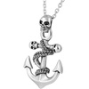 image:imageControse Skull Anchor Necklace  Wrapped with Octopus Tentacle Nautical Gothic Pendant