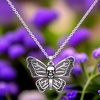 image:imageControse Skull Butterfly Necklace