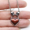 image:imageControse Skull Heart Necklace  Pure Hearts Will Find You