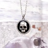 image:imageControse Skull Necklace  cool skull pendant with 42 crystals