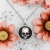 image:imageControse Skull Necklace  cool skull pendant with 42 crystals