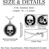 image:imageControse Skull Necklace  cool skull pendant with 42 crystals
