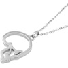 image:imageControse Skull Pendant Necklace with CrystalEncrusted Line Design