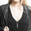 image:imageControse Speak No Evil Hear No Evil See No Evil Skull Necklace with Pendant 27 316L Stainless Steel Necklace
