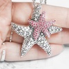 image:imageControse Starfish Necklace for Women SilverPlated Pendant with Crystal Accents OceanInspired Jewelry Gift Adjustable Long Chain Statement Necklace