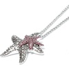 image:imageControse Starfish Necklace for Women SilverPlated Pendant with Crystal Accents OceanInspired Jewelry Gift Adjustable Long Chain Statement Necklace