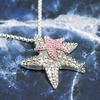 image:imageControse Starfish Necklace for Women SilverPlated Pendant with Crystal Accents OceanInspired Jewelry Gift Adjustable Long Chain Statement Necklace