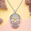 image:imageControse Sugar Skull Necklace Heart Eyes Skull Pendant