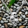 image:imageControse ThreeHeaded Skull Necklace