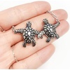 image:imageControse Turtle Bond Necklace  Stainless Steel Sea Turtle Pendant  Symbol of Connection amp Everlasting Friendship