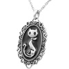image:imageControse Victorian Cat Cameo Necklace  Unique Gothic Jewelry for Cat Lovers