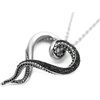 image:imageControse Womens SilverToned Heart Shaped Stainless Steel Dark and Bright Tentacle Octopus Necklace 31